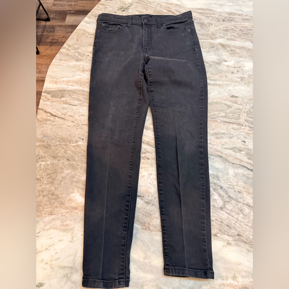 Banana Republic High Rise Skinny Jeans 30/10 Dark Wash Ankle Stretch